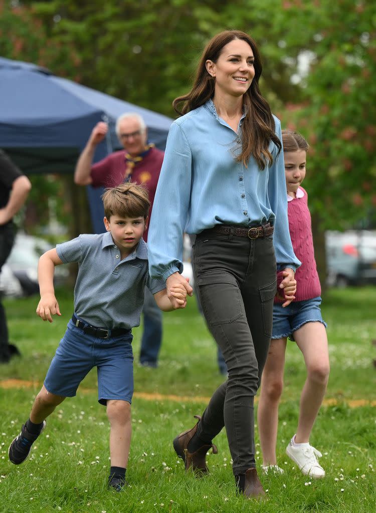 Kate Middleton y sus hijos, en una imagen de archivo