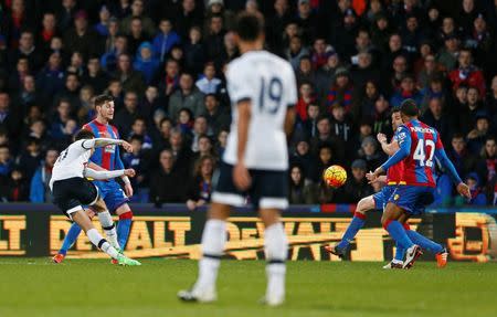 Football Soccer - Crystal Palace v Tottenham Hotspur - Barclays Premier League - Selhurst Park - 23/1/16 Dele Alli scores the second goal for Tottenham Reuters / Stefan Wermuth Livepic EDITORIAL USE ONLY.