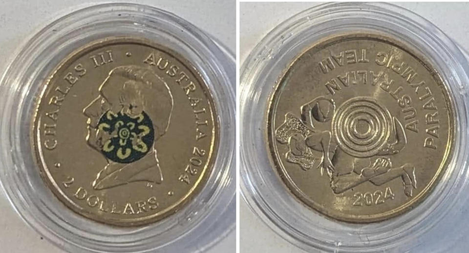 two pictures of a coin