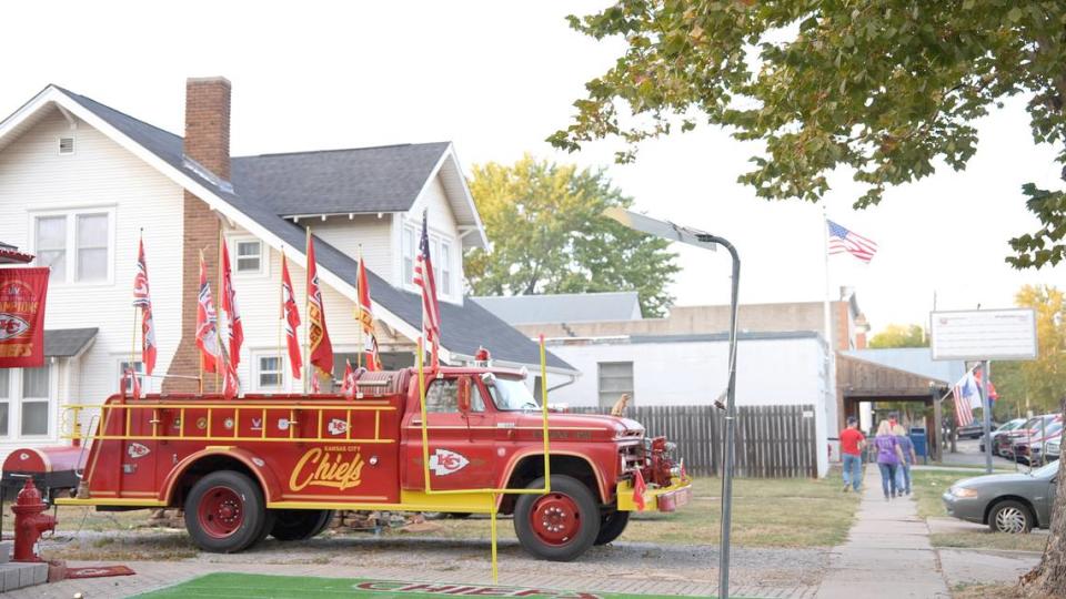 Dennis Basye, along with the help of a friend, have restored this 1965 Chevrolet firetruck. When it’s not sitting in front of his home in Sedgwick he takes it to charitable events around the area. He has yet to take it to Arrowhead due to the high cost of gas and poor gas mileage. The truck gets about six miles to a gallon.