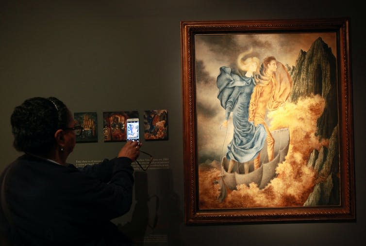 <span class="caption">‘La Huida’ (The Runaway) by Spanish artist Remedios Varo at Mexi​can Museum of Modern Art (MAN), September 2016.</span> <span class="attribution"><span class="source">EPA/Mario Guzmàn</span></span>