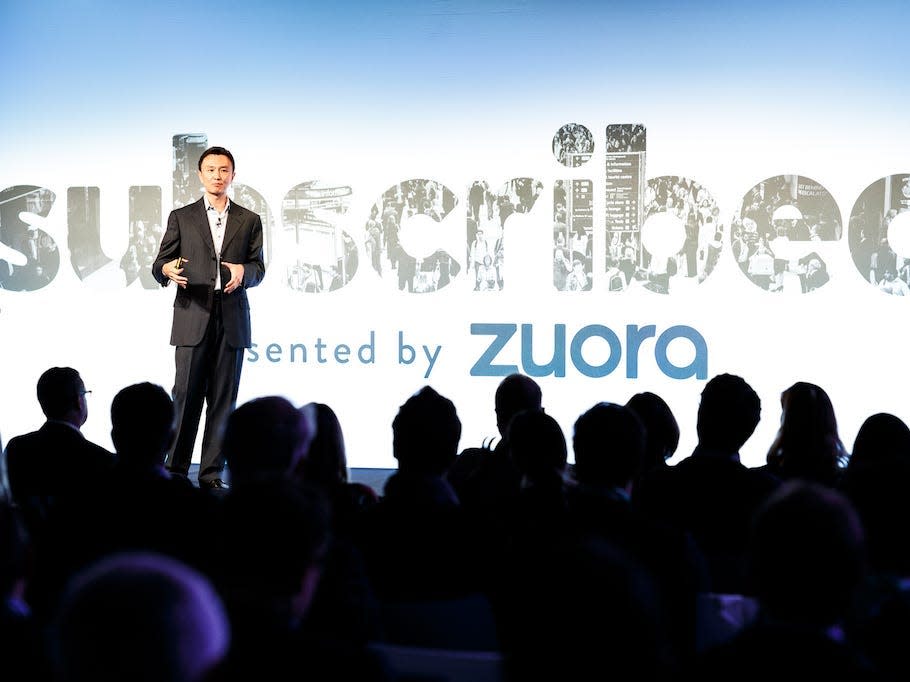 Tien Tzuo CEO speaking at Subscribed