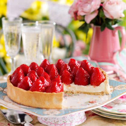 Dish, Food, Cuisine, Strawberry, Dessert, Strawberry pie, Strawberries, Ingredient, Baked goods, Cheesecake, 