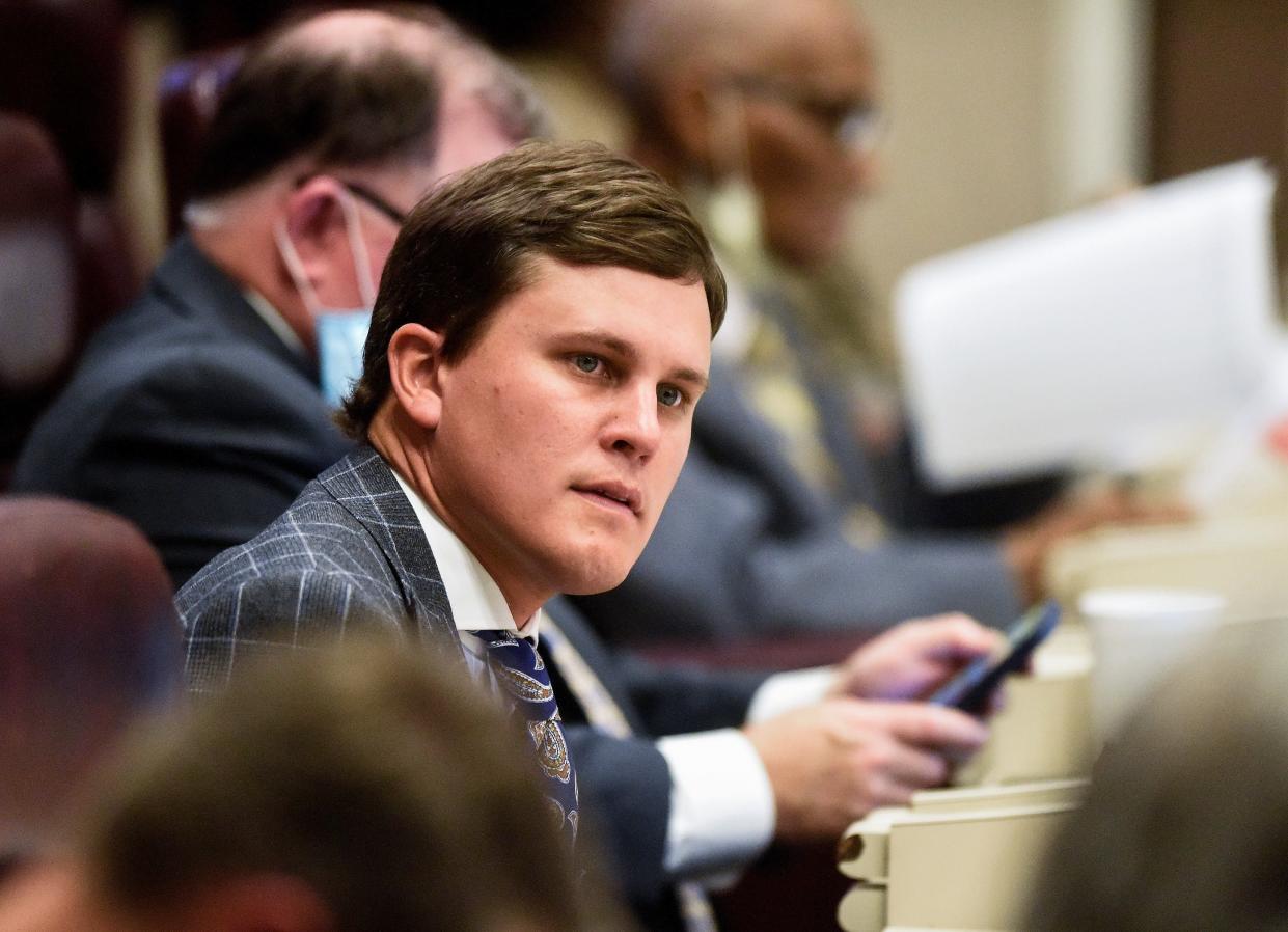 Rep. Will Dismukes during the special session on redistricting at the Alabama Statehouse in Montgomery, Ala., on Monday November 1, 2021. 