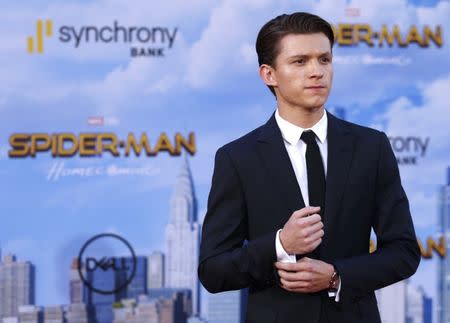 The World Premiere of “Spider-Man: Homecoming” – Arrivals – Los Angeles, California, U.S., 28/06/2017 - Actor Tom Holland. REUTERS/Mario Anzuoni