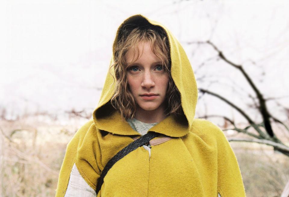 Bryce Dallas Howard plays a blind girl who ventures into dangerous woods in "The Village."