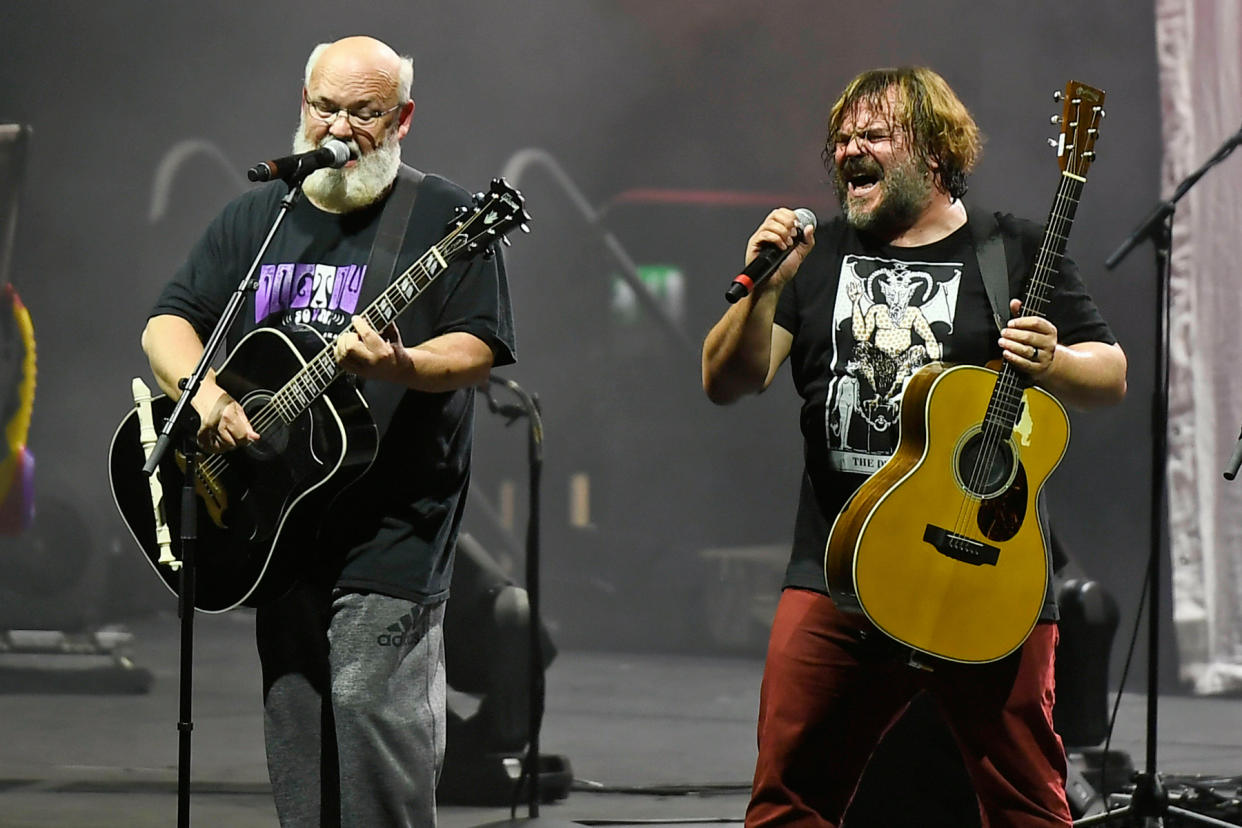 Kyle Gass and Jack Black of 'Tenacious D' perform at SSE Arena - Credit: KGC-138/STAR MAX/IPx