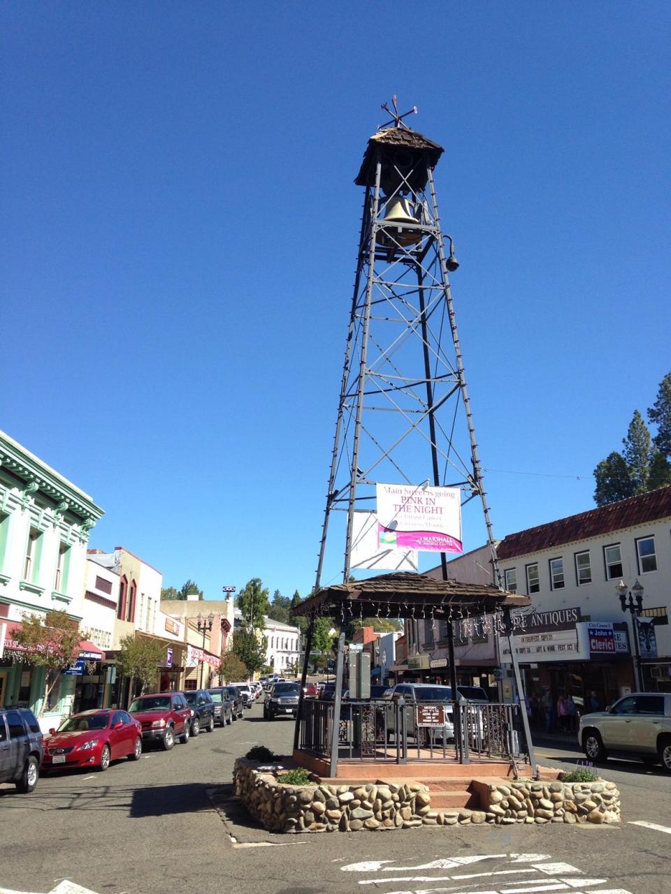Placerville’s historic downtown and old bell tower.