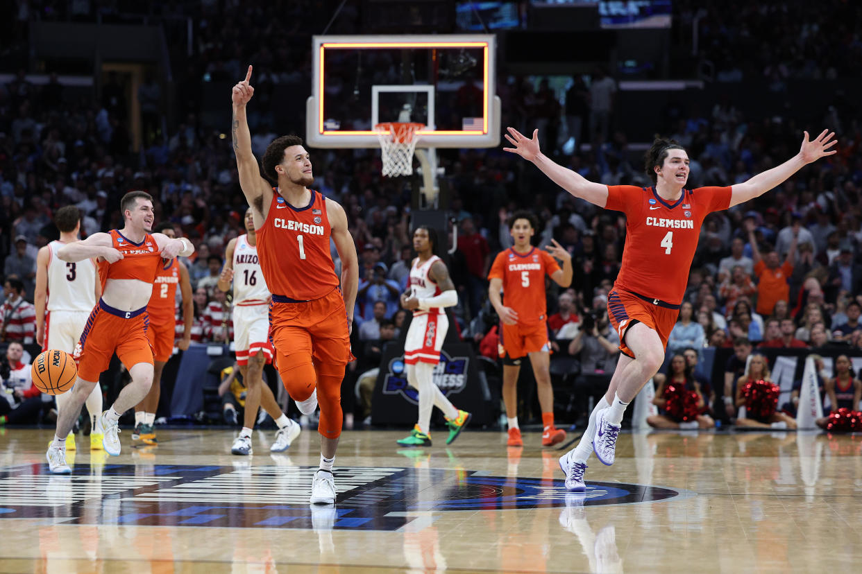 Chase Hunter and Clemson stunned Arizona to reach the Elite Eight for just the second time in program history on Thursday night.