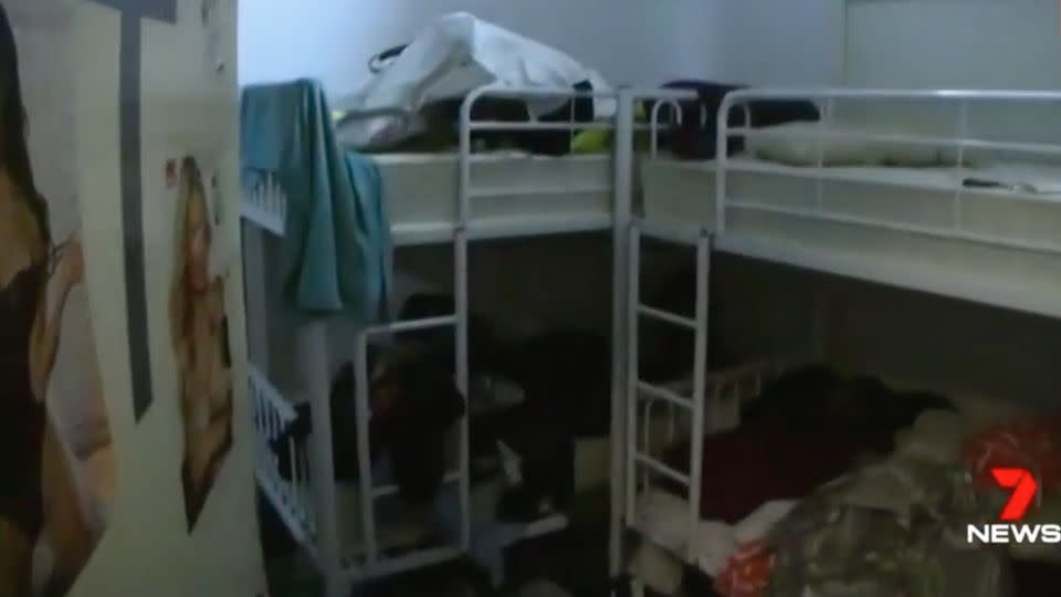 For no less than $1000 per month, prospective renters can find themselves sharing bunk bed with a complete random. Source: 7 News