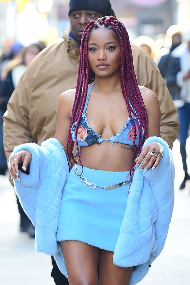 Keke Palmer rocked pants covered in Leonardo DiCaprio's face -  HelloGigglesHelloGiggles