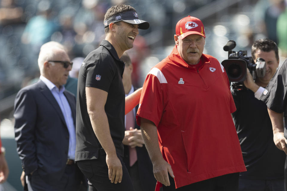 Nick Sirianni enfrentará a Andy Reid en el Super Bowl LVII (Foto de: Mitchell Leff/Getty Images)