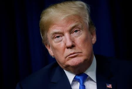 U.S. President Donald Trump takes part in a forum called Generation Next at the Eisenhower Executive Office Building in Washington, U.S., March 22, 2018. REUTERS/Leah Millis/Files