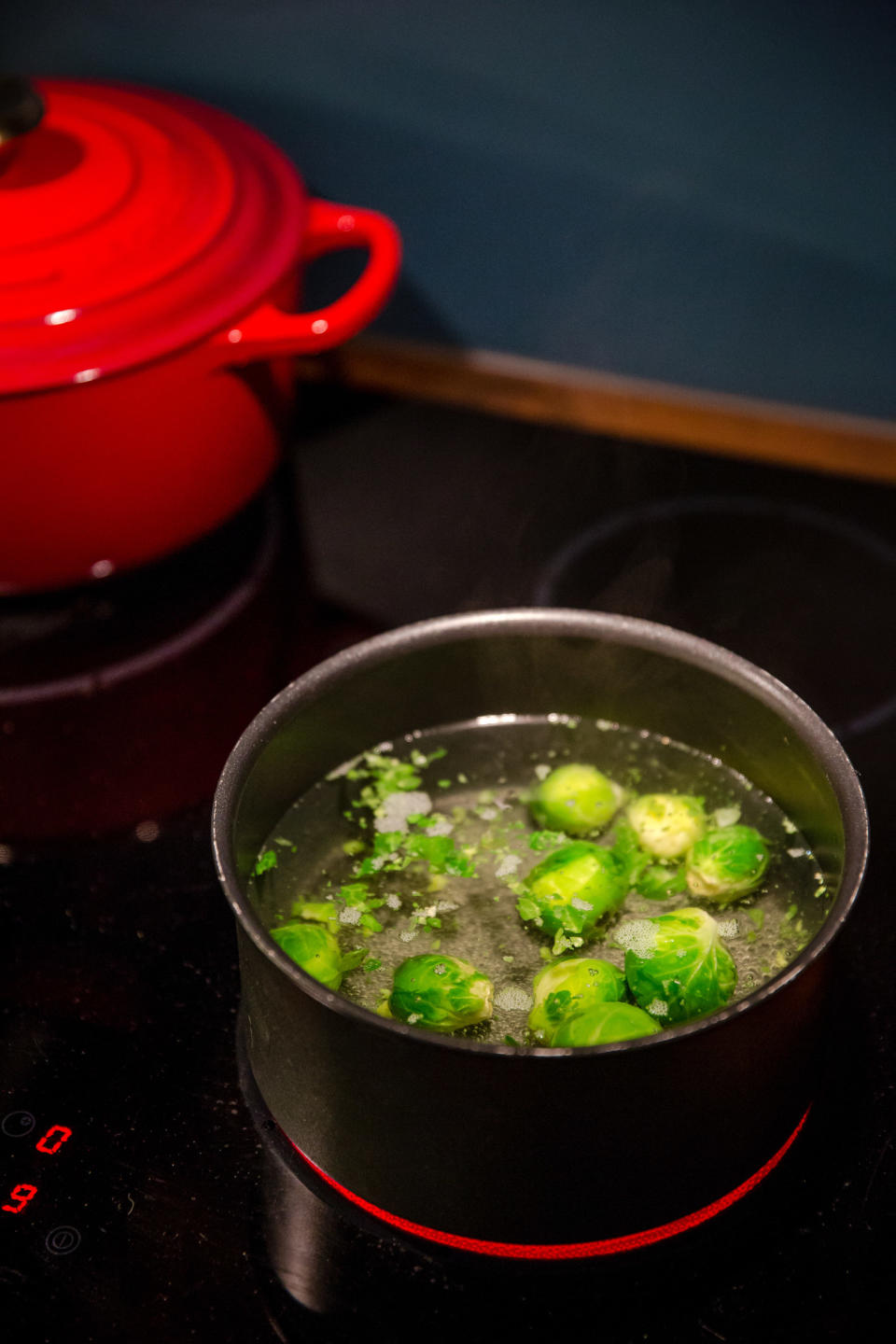 Boiled Brussels sprouts