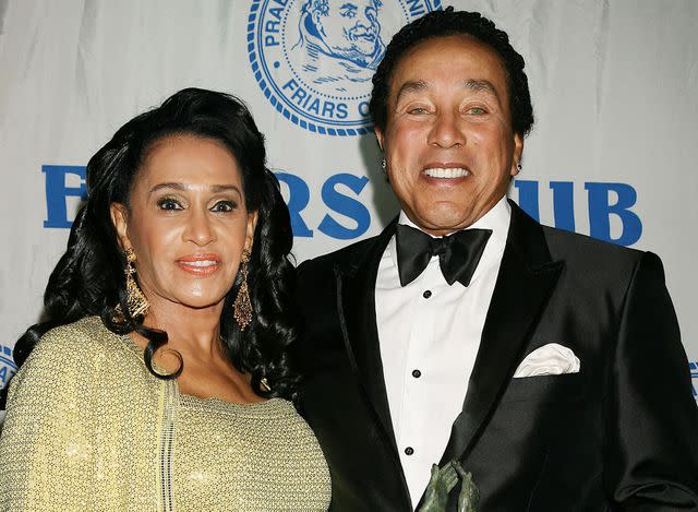 <p>Dave Allocca/Starpix/Shutterstock</p> Smokey Robinson with Frances Robinson at the 2010 Friars Annual Gala.