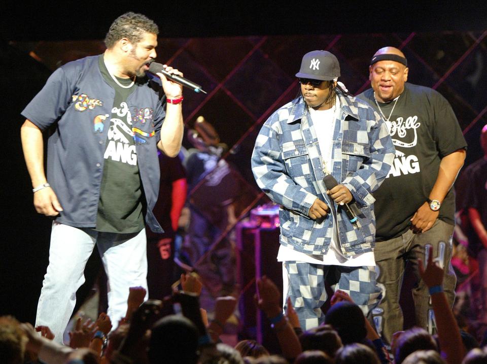 The Sugarhill Gang performs at The Theater at Madison Square Garden in 2004.