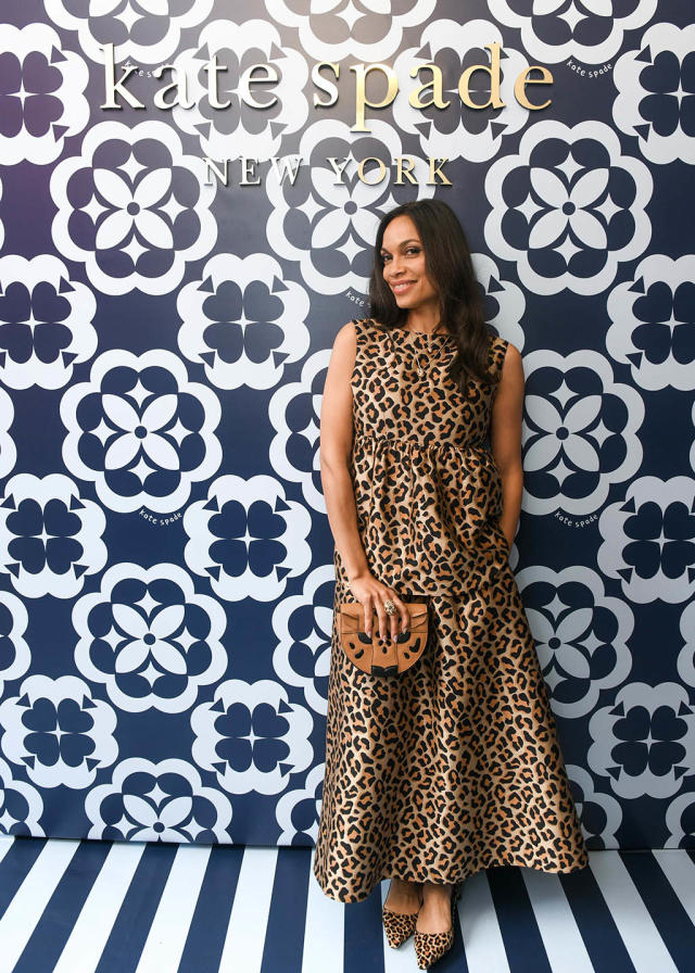 Rosario Dawson Brings Wild Flair in Leopard Dress & Matching Pumps to Kate  Spade New York's Fall 2022 Preview