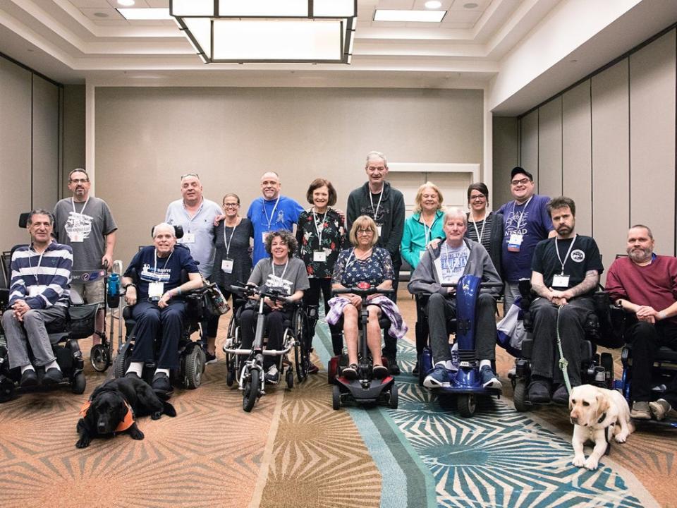 People with late onset Tay-Sachs at NTSAD’s last in-person conference before the pandemic (NTSAD)