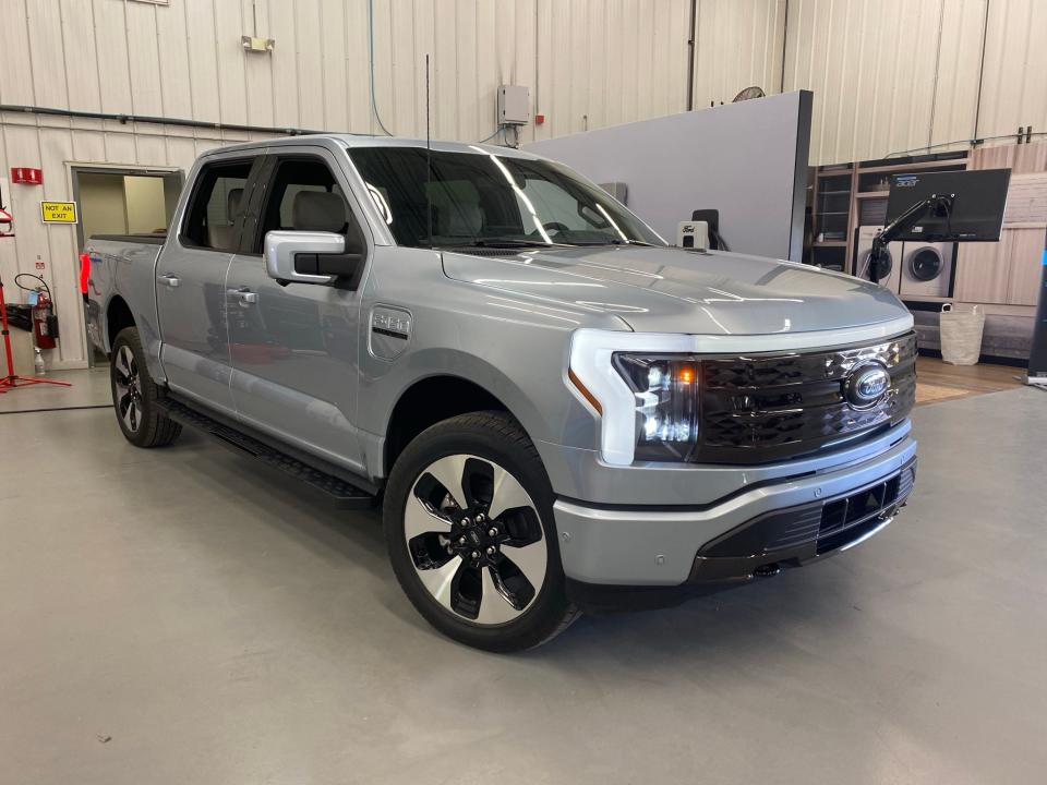 The 2022 Ford F-150 Lightning electric pickup