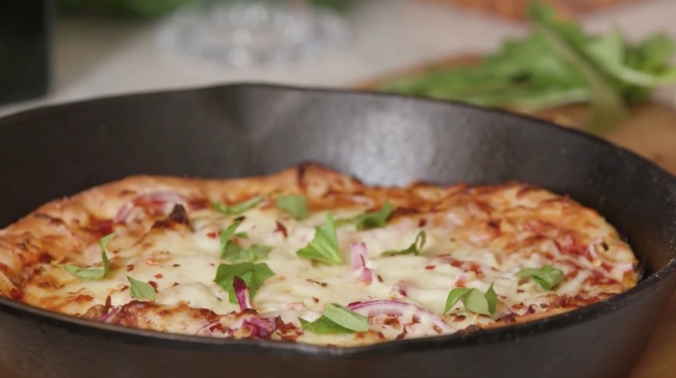 Cast-Iron Skillet Pizza