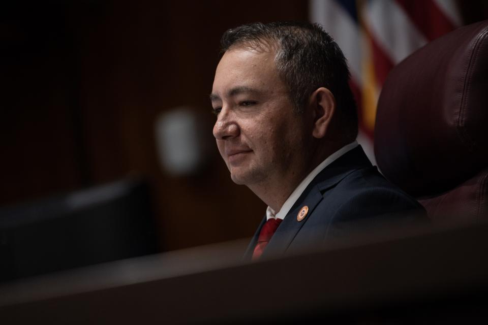 Arizona House Speaker Rep. Ben Toma, R-Glendale, waits to start the opening session of the 56th Legislature in Phoenix on Jan. 9, 2023.