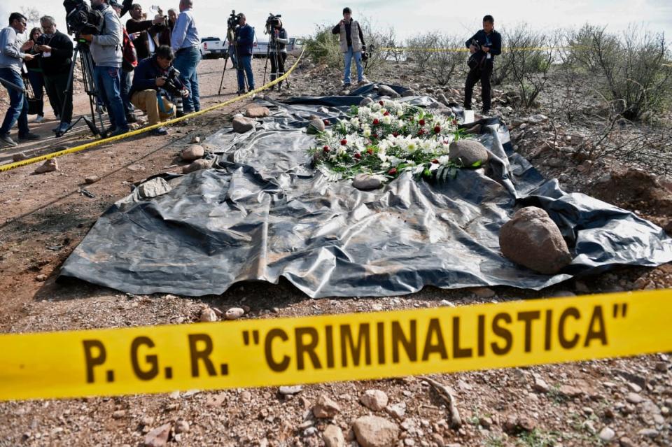 <div class="inline-image__title">1193402637</div> <div class="inline-image__caption"><p>The site where most of the nine Mormon women and children from the LeBaron family were ambushed. </p></div> <div class="inline-image__credit">Alfredo Estrella/AFP via Getty</div>