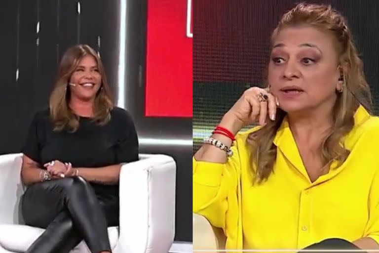 Nazarena Vélez y Marcela Feudale se cruzaron en el aire de LAM