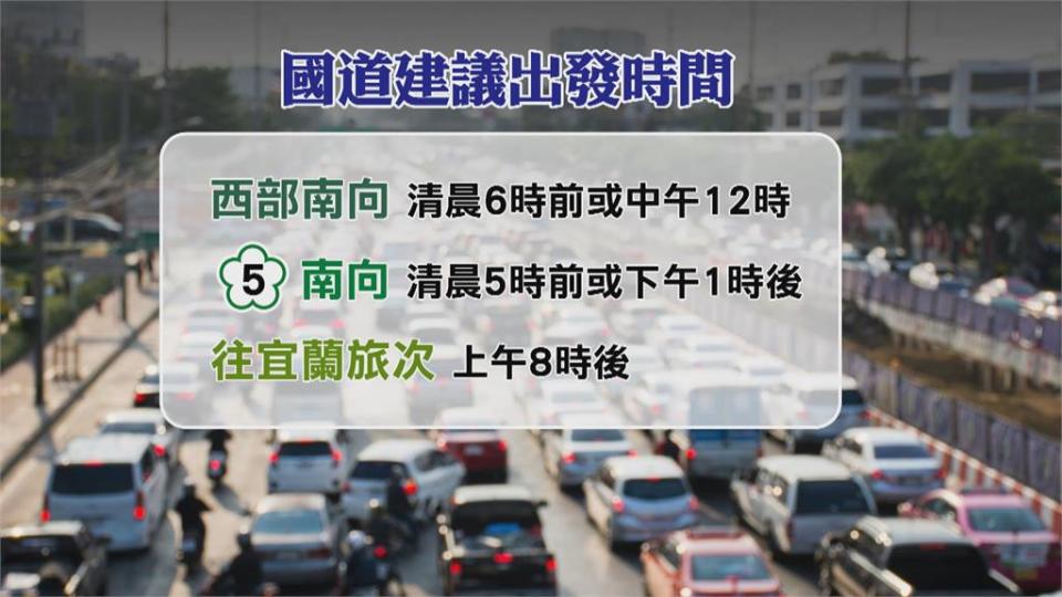 中秋連假啟動塞爆　高公局建議：國5南向下午一點後再出發