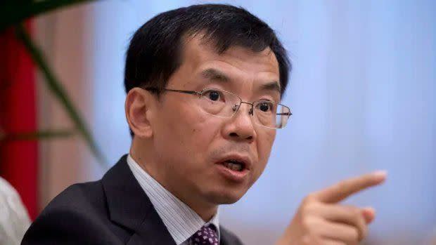 中國駐法大使盧沙野宣稱「中國隨時有權驅逐台灣的政權」。（圖／翻攝自推特）