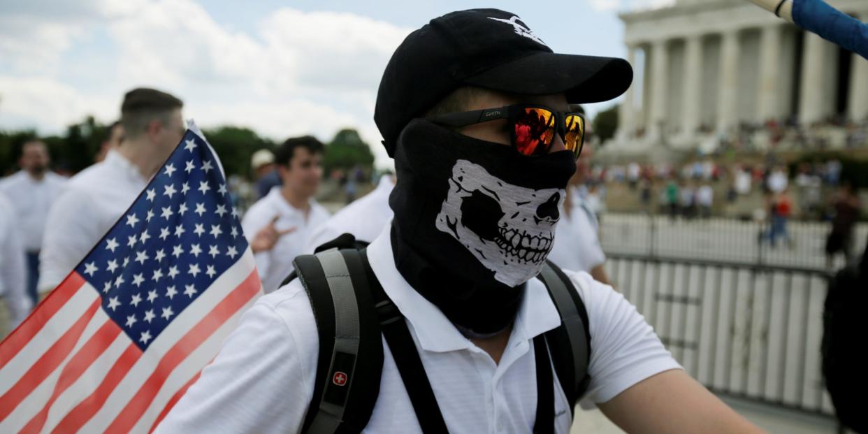 White Nationalist Mask Washington, DC 2017