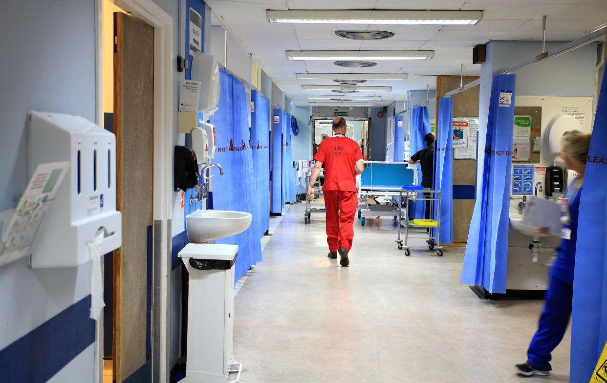 Embargoed to 0800 Saturday December 28 File photo dated 03/10/14 of a ward at a hospital. New research suggests a fear that bowel cancer is harder to treat than other cancers may contribute to lower rates of participation in screening for the disease.