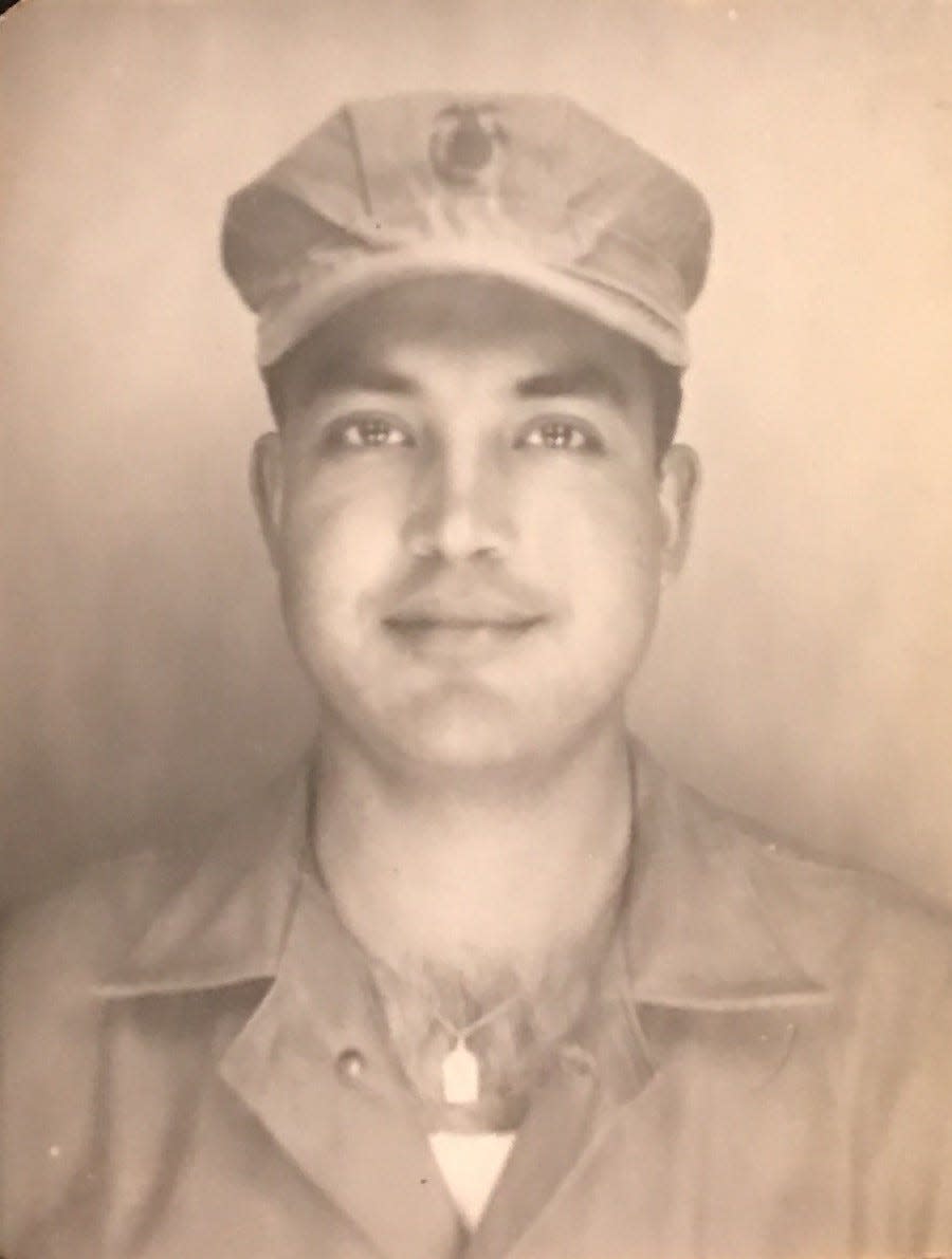 Otto Bowless as a young Marine. A resident of Elmwood Park, New Jersey, he was born in Guatemala, and died of COVID on Nov. 23, 2020 at age 93.