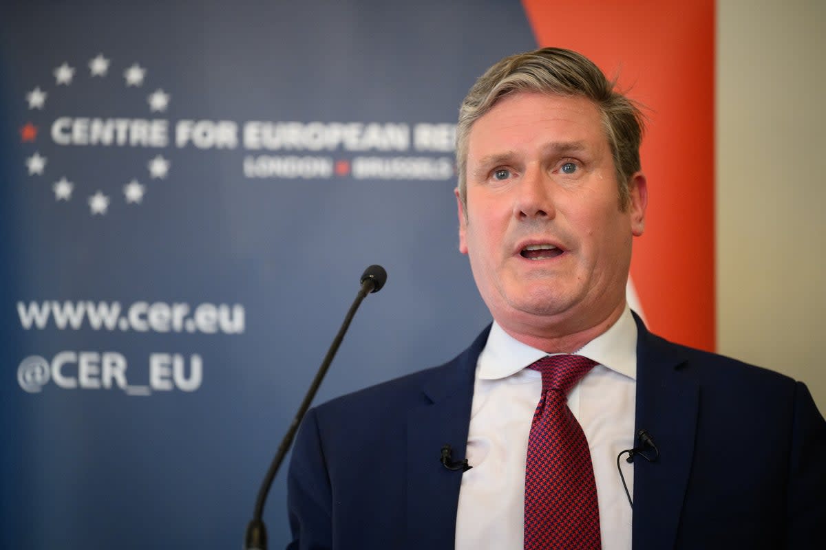 Ambassadors from several European countries including Germany and Italy listened in puzzlement to Starmer (Getty Images)