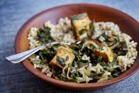 <p>Low on time? This saag paneer requires only 15 minutes of active prep time. It can also easily be stored in the fridge for a few days or in the freezer if you want to keep it longer. </p><p><strong>Get the recipe for Saag Paneer from <a href="https://www.delish.com/cooking/recipe-ideas/a38412642/saag-paneer-recipe/" rel="nofollow noopener" target="_blank" data-ylk="slk:Delish;elm:context_link;itc:0" class="link ">Delish</a>. </strong></p>
