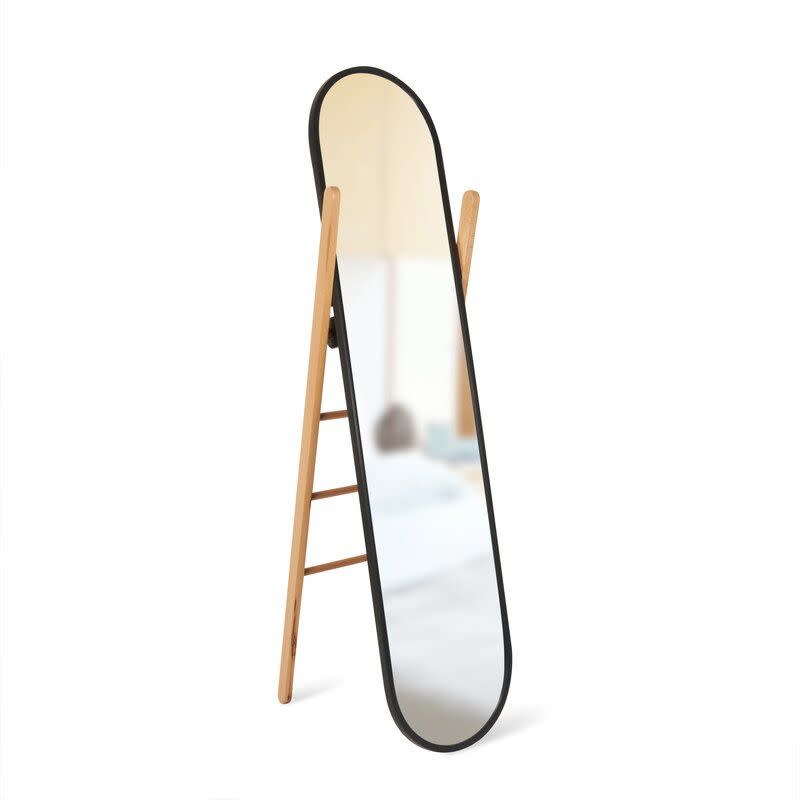 6) Hub Oval Wood Mirror