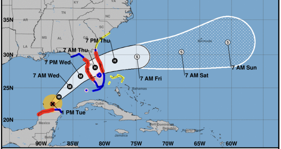 Category 5 storm with sustained winds of 165 mph is heading toward Florida’s Gulf Coast, prompting massive evacuations