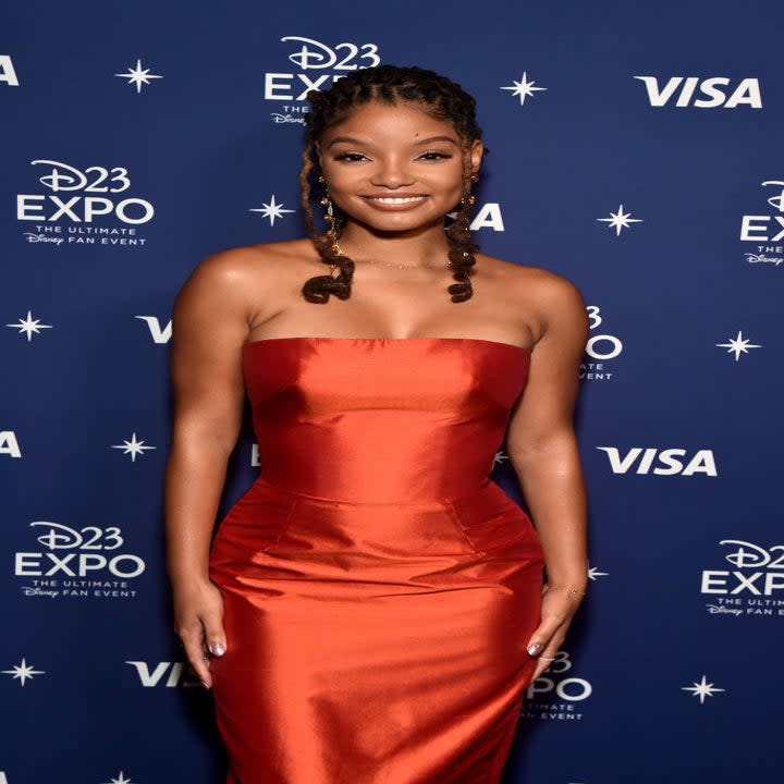Halle Bailey smiling