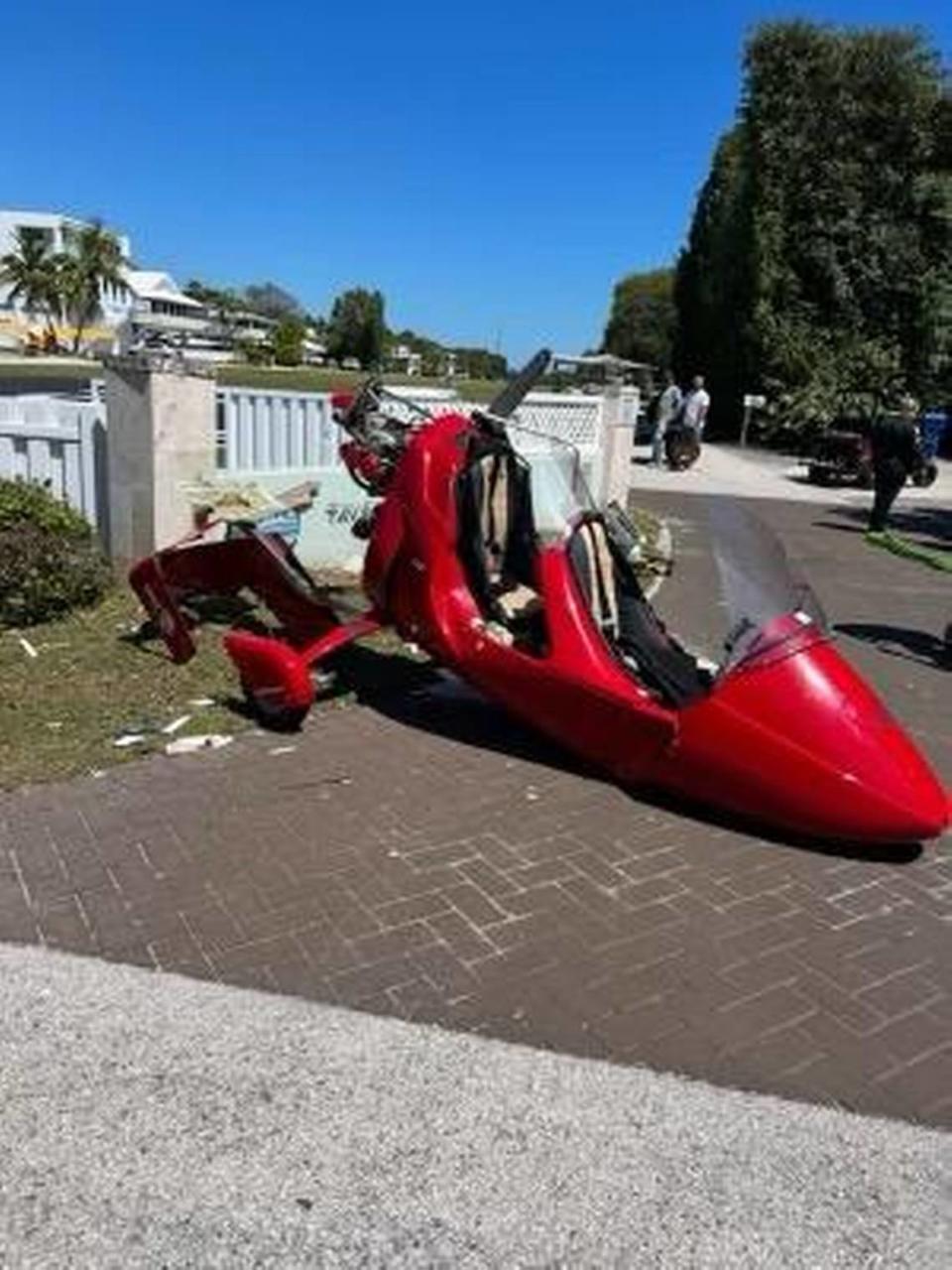 A photo of the small aircraft that crashed in the Florida Keys Sunday, March 24, 2024. Monroe County Sheriff's Office