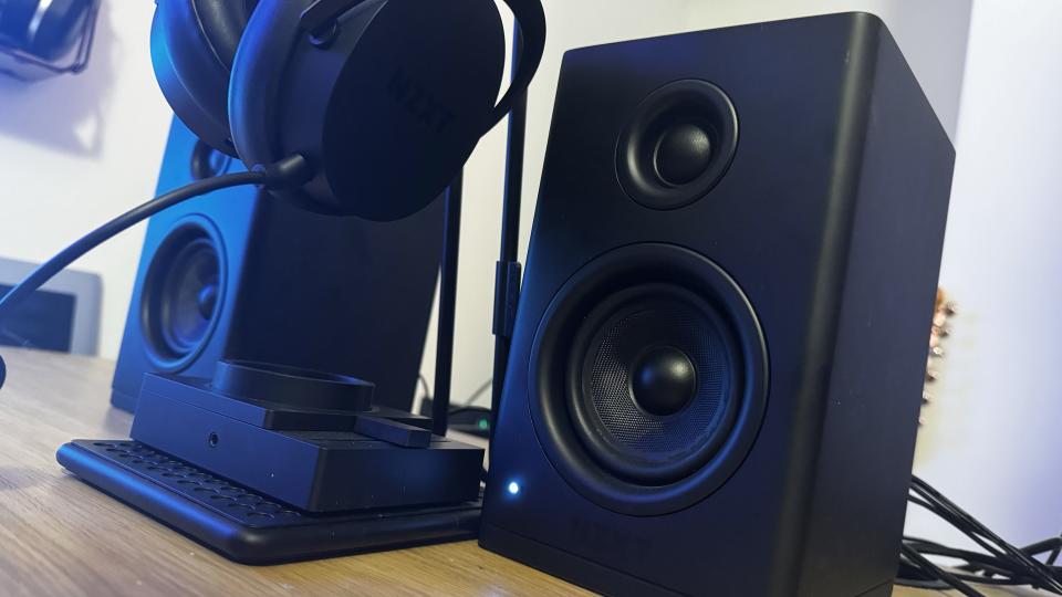 The NZXT Relay speakers, stand and headset combination