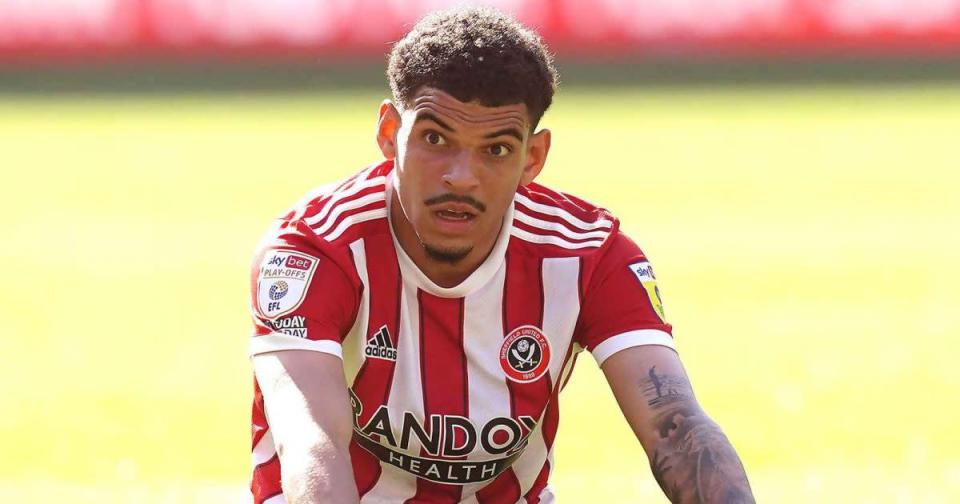 Morgan Gibbs-White after a Sheffield United match Credit: PA Images
