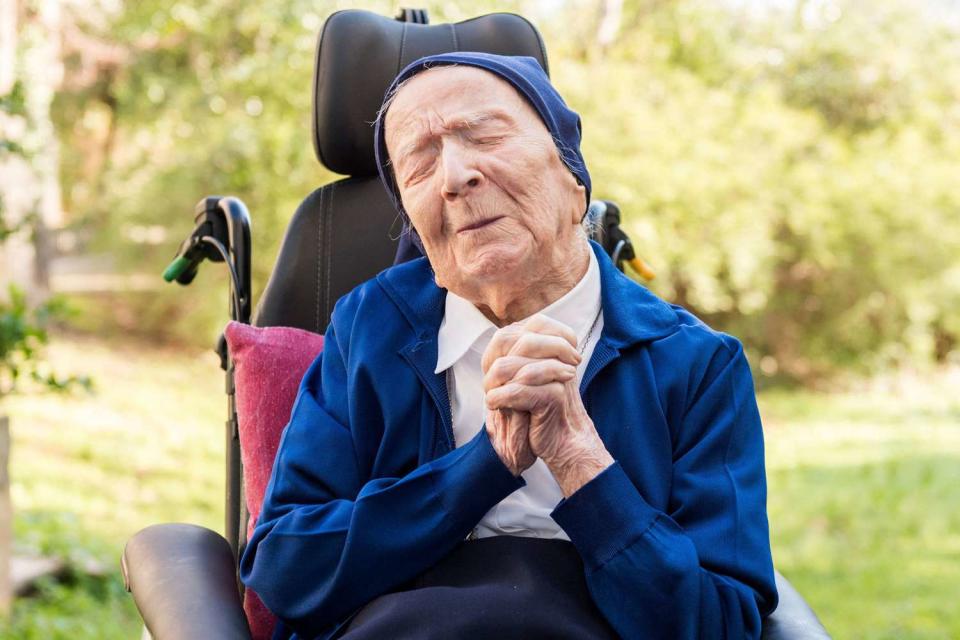 This French nun, Lucile Randon, who took the name of Sister Andre in 1944, is Europe's oldest person and was tested positive for coronavirus on 16 January but didn't develop any symptoms