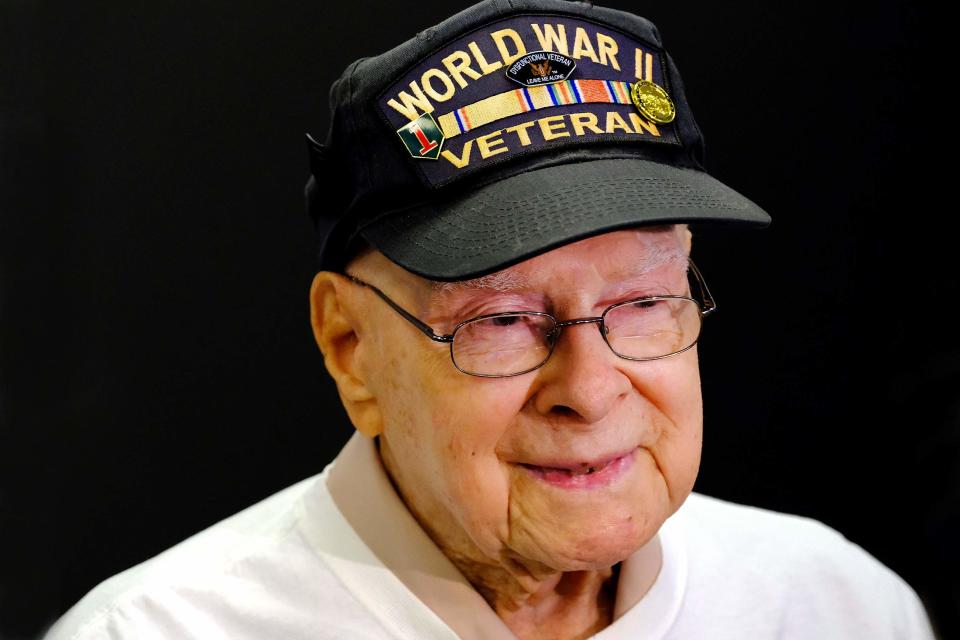 Ray "Red" Goulet, a World War II veteran.