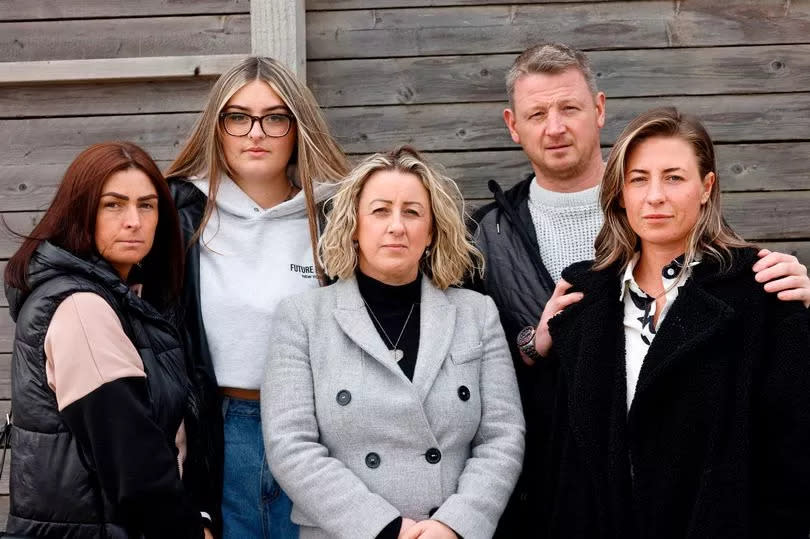 L-R: Sam Cole, Casey Thomas, Carla King, Lee Rogers and Ashleigh Rogers