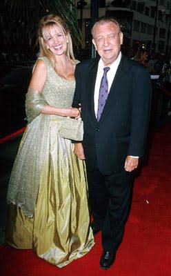 Rodney Dangerfield and his wife at the Santa Monica premiere of Artisan's My 5 Wives