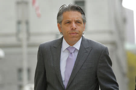 Aaron Davidson, former president of the Miami-based unit of Brazilian sports marketing conglomerate Traffic Group, arrives at the Brooklyn Federal Courthouse before entering a guilty plea in the Brooklyn Borough of New York, U.S.,October 20, 2016. REUTERS/Lucas Jackson