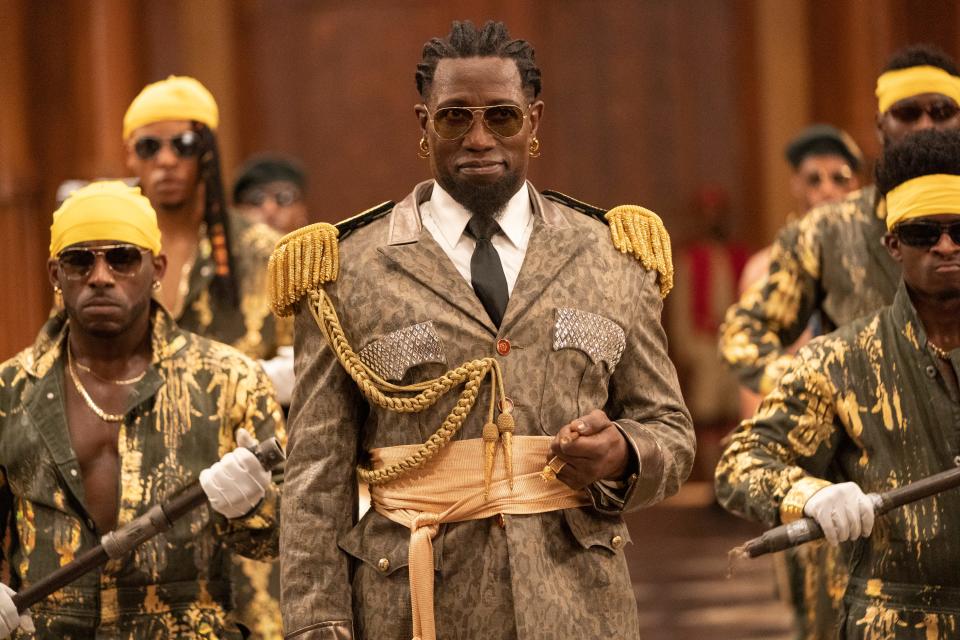 Wesley Snipes stars as the eccentric General Izzi in the sequel "Coming 2 America."