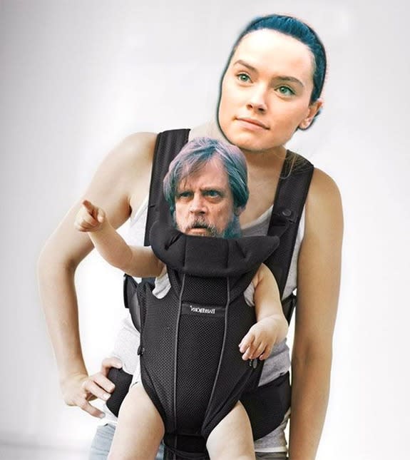 Mark Hamill Daisy Ridley photoshop battle