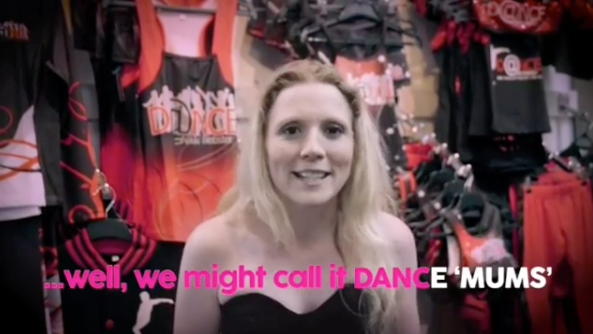 A photo of Nikki Webster in a video announcing Dance Moms is coming to Australia.