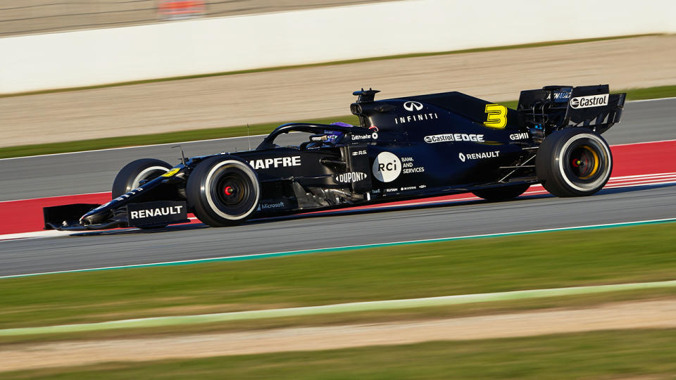 Daniel Ricciardo, pictured here in action during day one of Formula 1 Winter Testing in Spain.