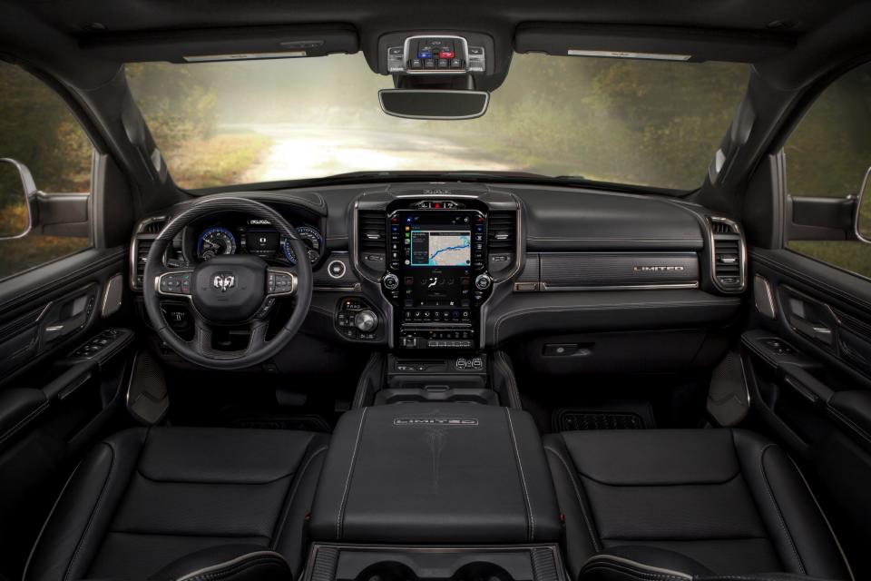 The interior of the 2020 Ram 1500 Limited is full of luxury touches.